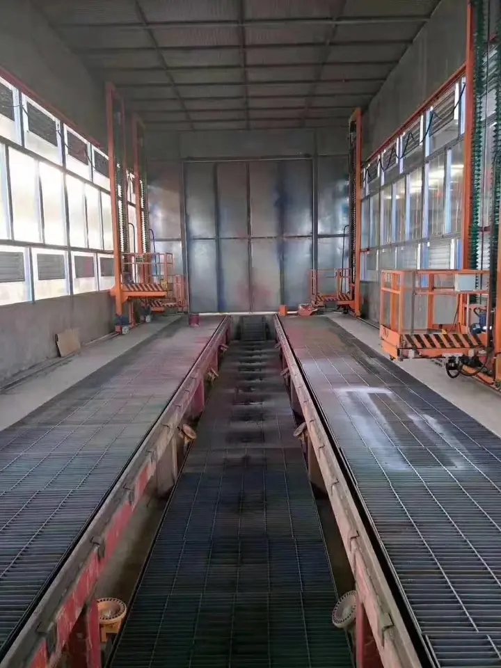 CE certified mobile collapsible retractable spray paint booth for Large parts