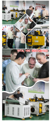 Foreign guests came to STM to inspect the All-electric pipe bending machine!
