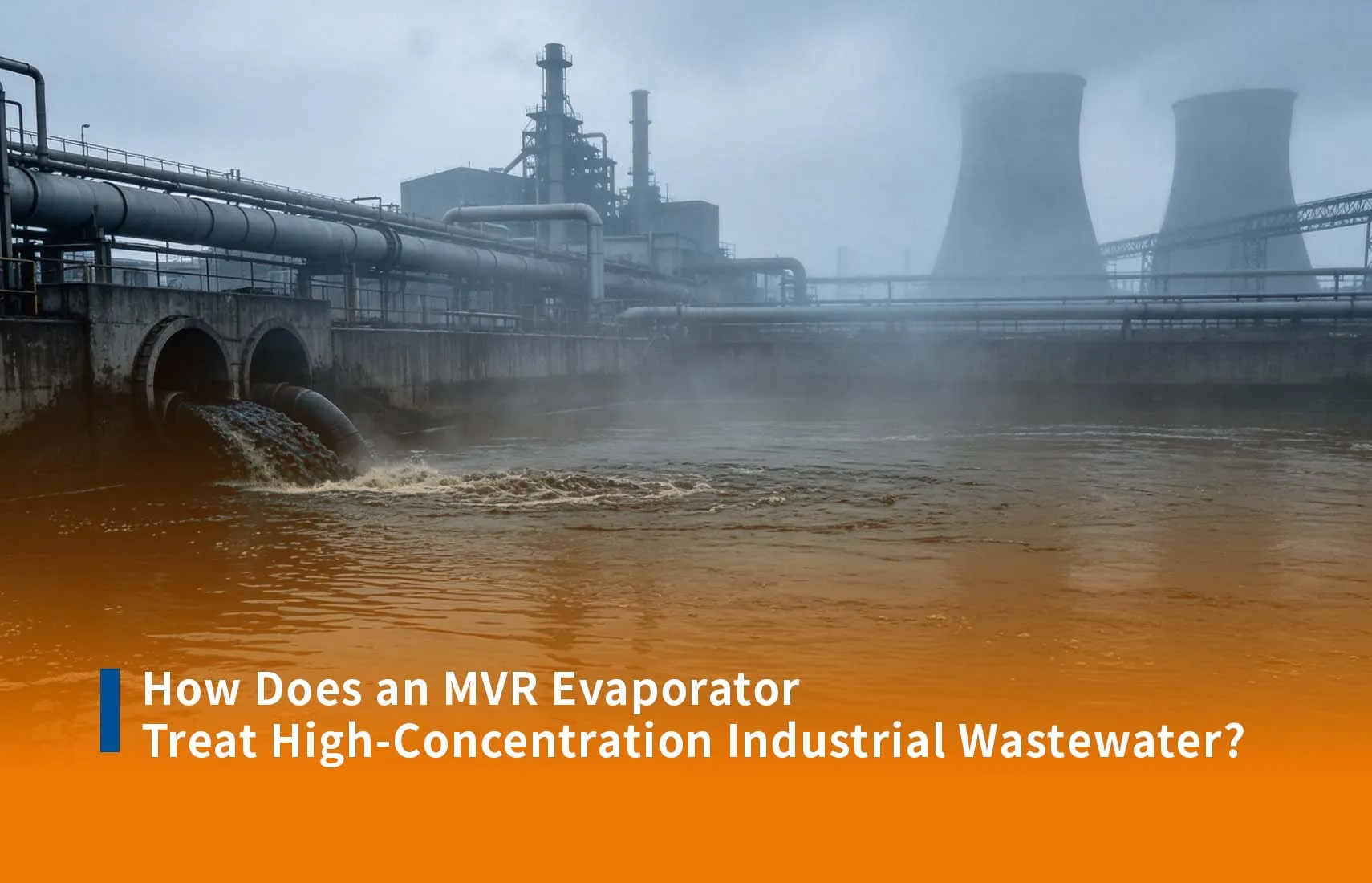 ¿Cómo trata un evaporador MVR las aguas residuales industriales de alta concentración?