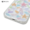 Magnetic Transparent Phone Case with Colorful Seashell & Starfish Design for iPhone 14/15 Series