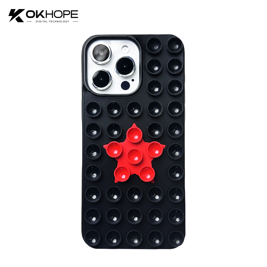 Factory Silicone Suction Cup Soft Mobile Phone Case for iPhone 15 14 13 12 11 XR XS Max Pro Plus