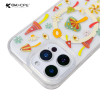 Cute Mushroom Diamond IMD PC Shockproof Back Cover Includes Holster Protective Mobile Phone Case for iPhone for Samsung