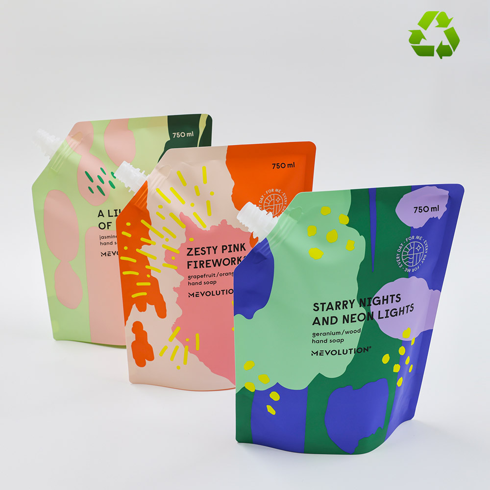 MonoPE Recyclable Spout Pouch for Liquid Detergent Packaging6