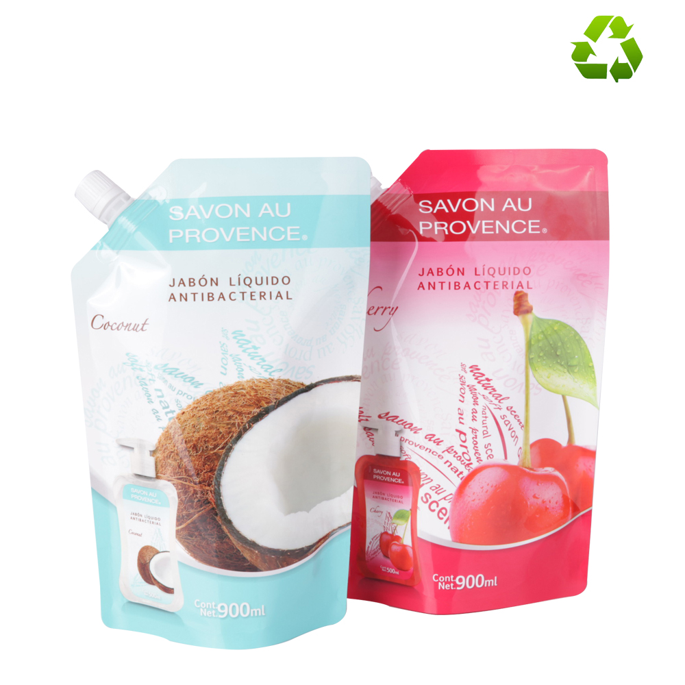 MonoPE Recyclable Spout Pouch for Liquid Detergent Packaging7