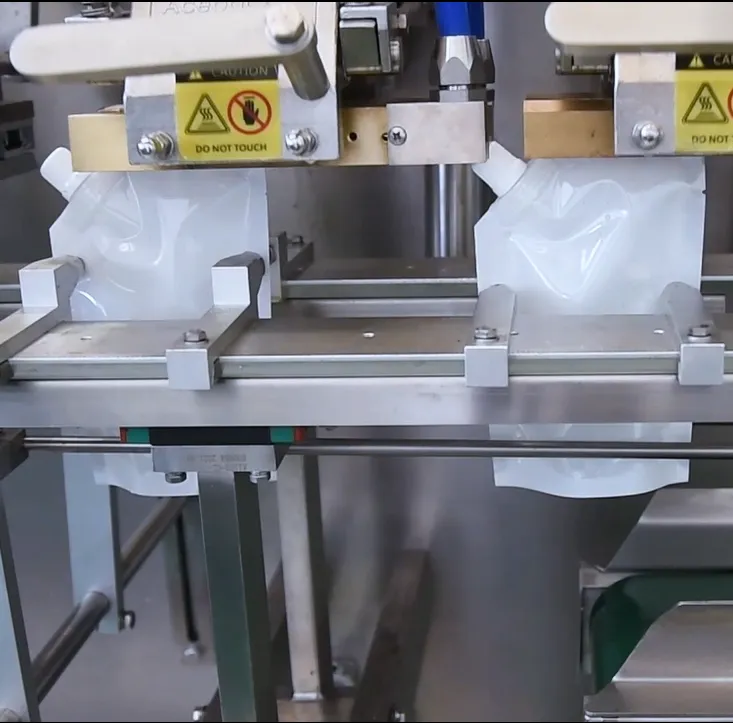 corner spout pouch filling machine details