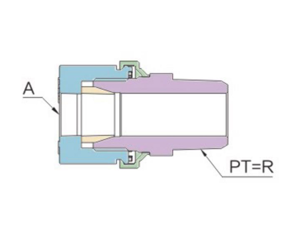 Bayonet straight pipe joint