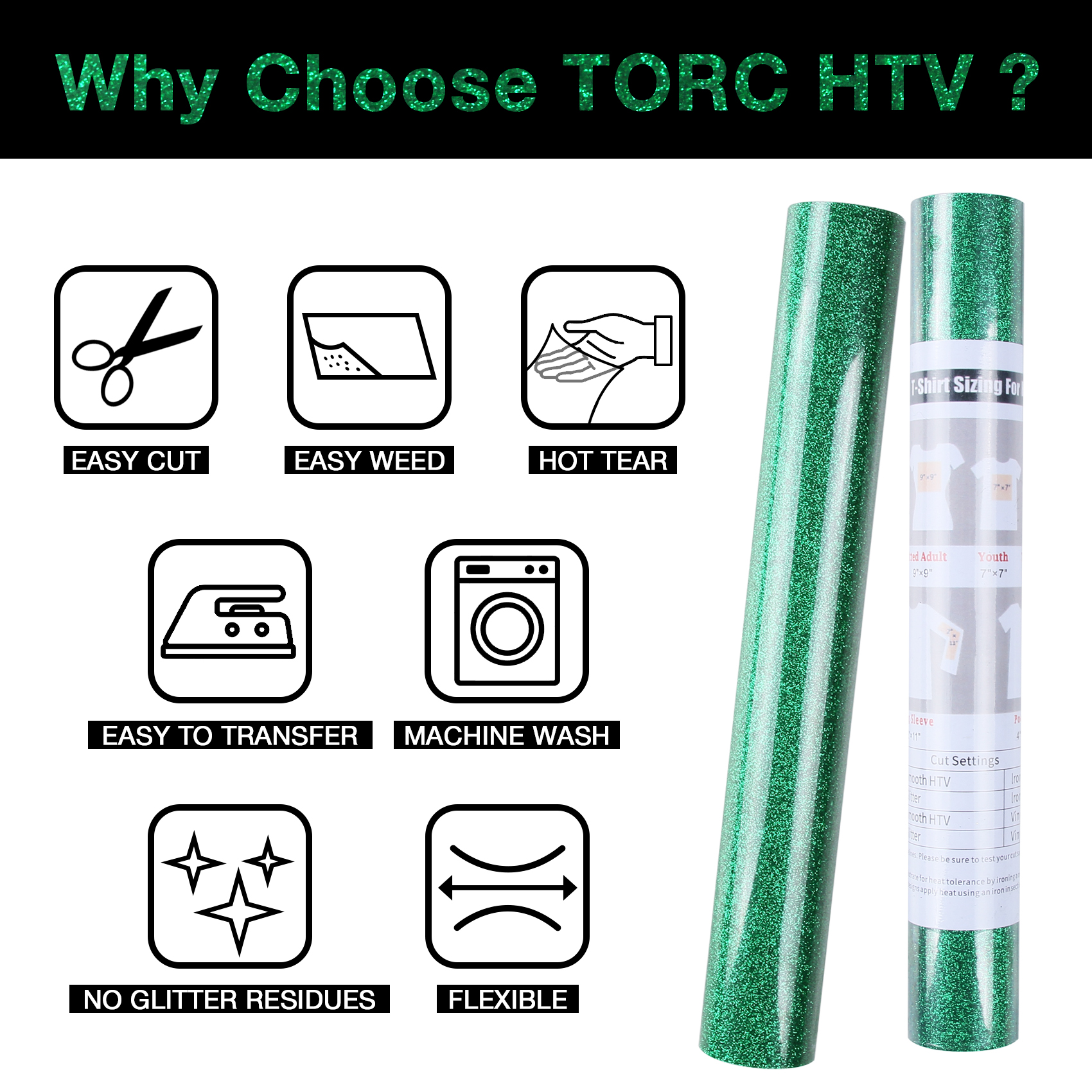TORC 绿色热转印刻字膜