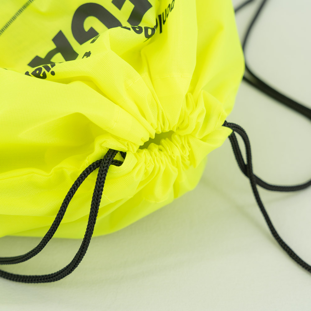 High quality sport reflective strip customized portable polyester drawstring backpack bag