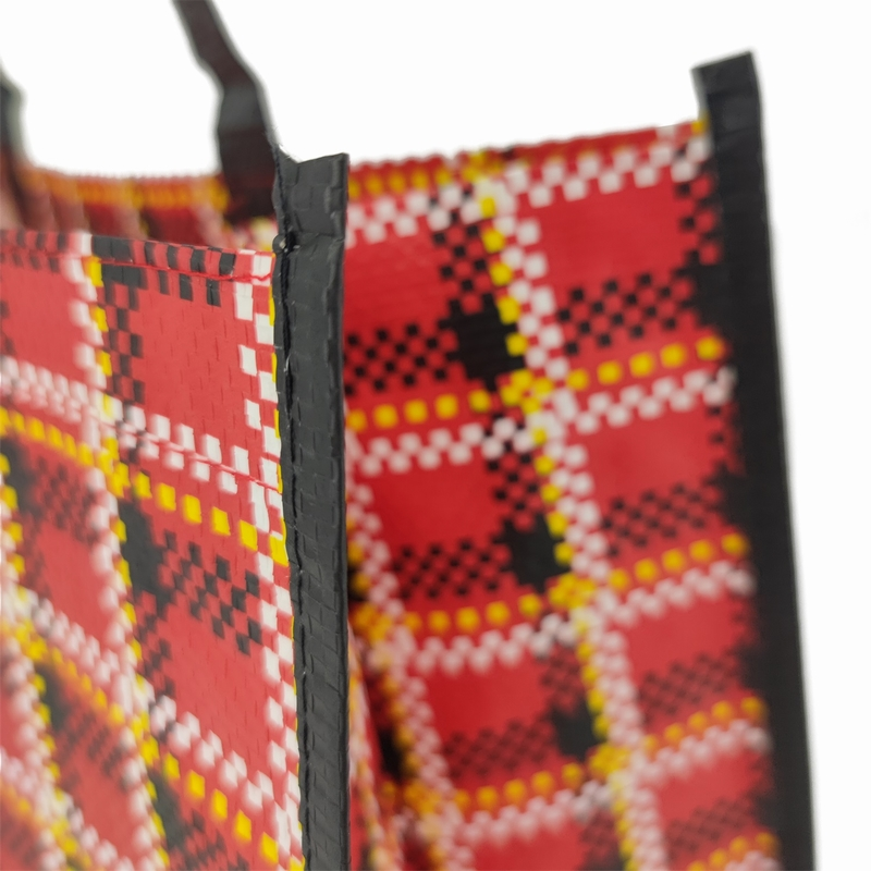 Custom full color printing polypropylene pp woven grocery bag wholesale - PW23R004