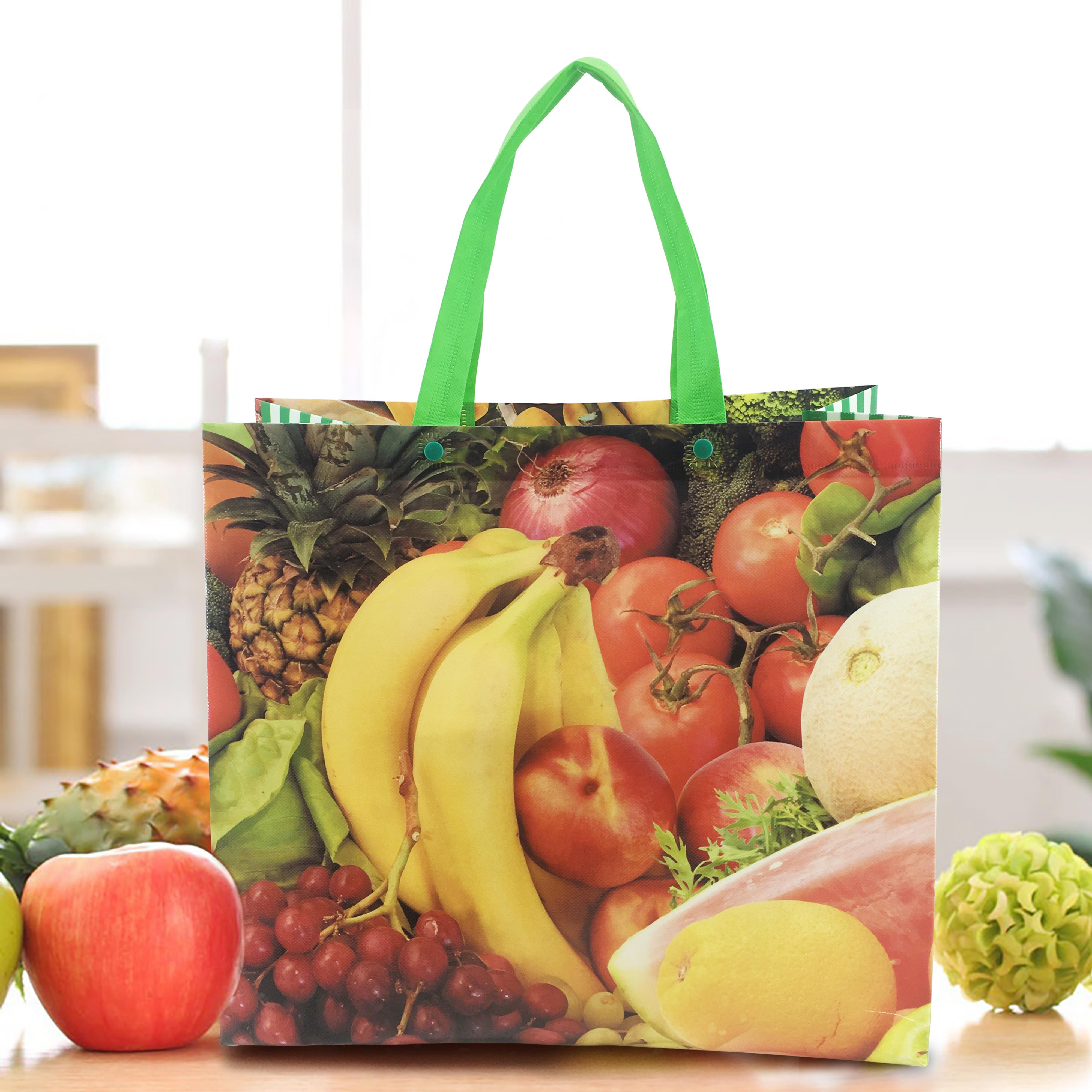 Wholesale Cheap Price custom logo promotional colorful pp non woven grocery bag for shopping