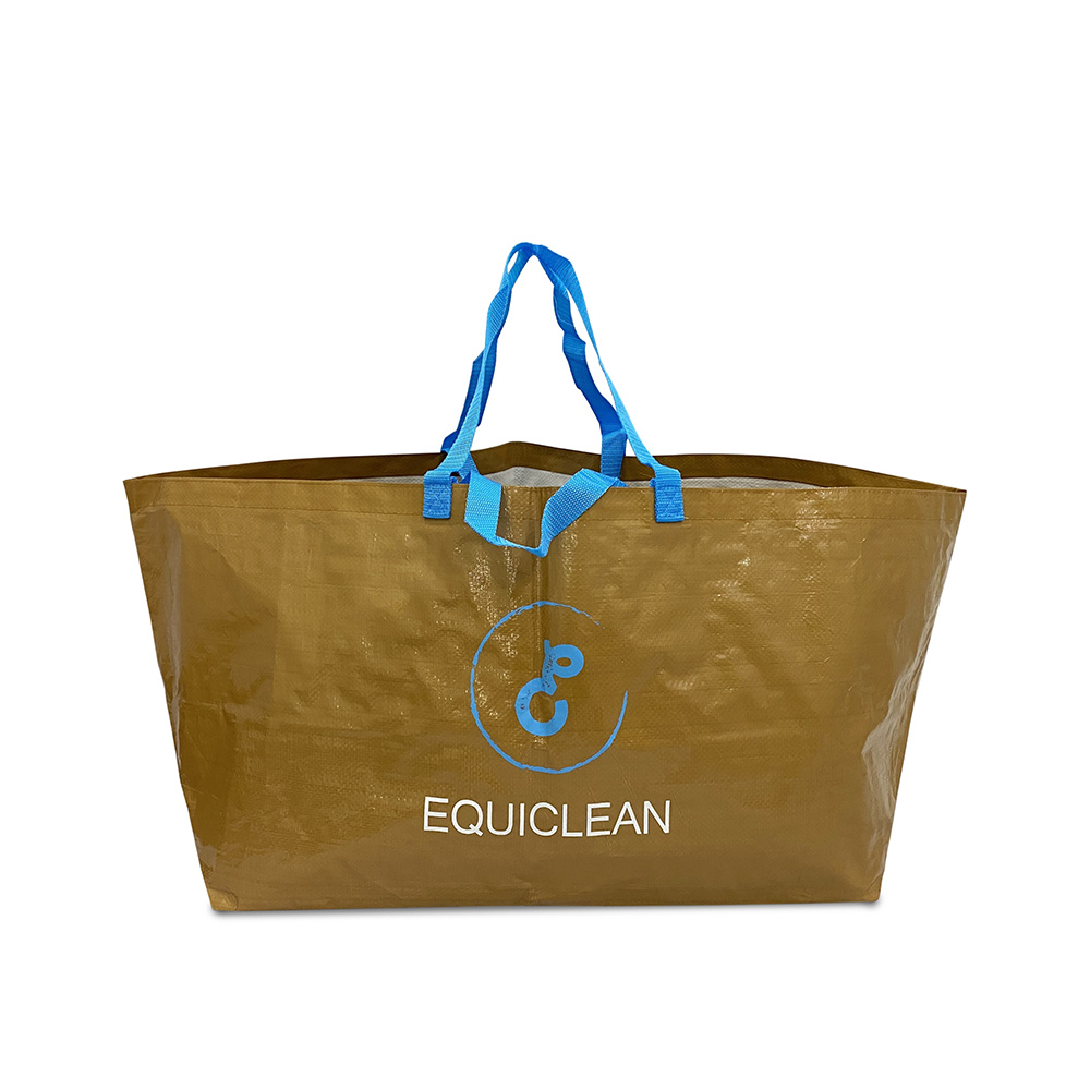 BSCI Factory Double Handles Extra Large Custom Popypropylene Fabric 110gsm Tote PP Woven Big Shopping Bag with Logo - PW23R001
