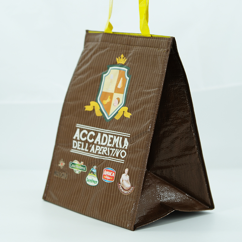 Personalized laminted non woven meat seafood insulated cooler tote bag for food -   ICE-1404