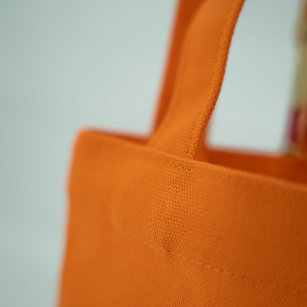 Mini small cotton canvas shopping tote bag for children and kids - CT23R001