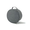 Custom logo folding electric fan handbag multifunctional portable travel cosmetics storage bag portable round storage bag