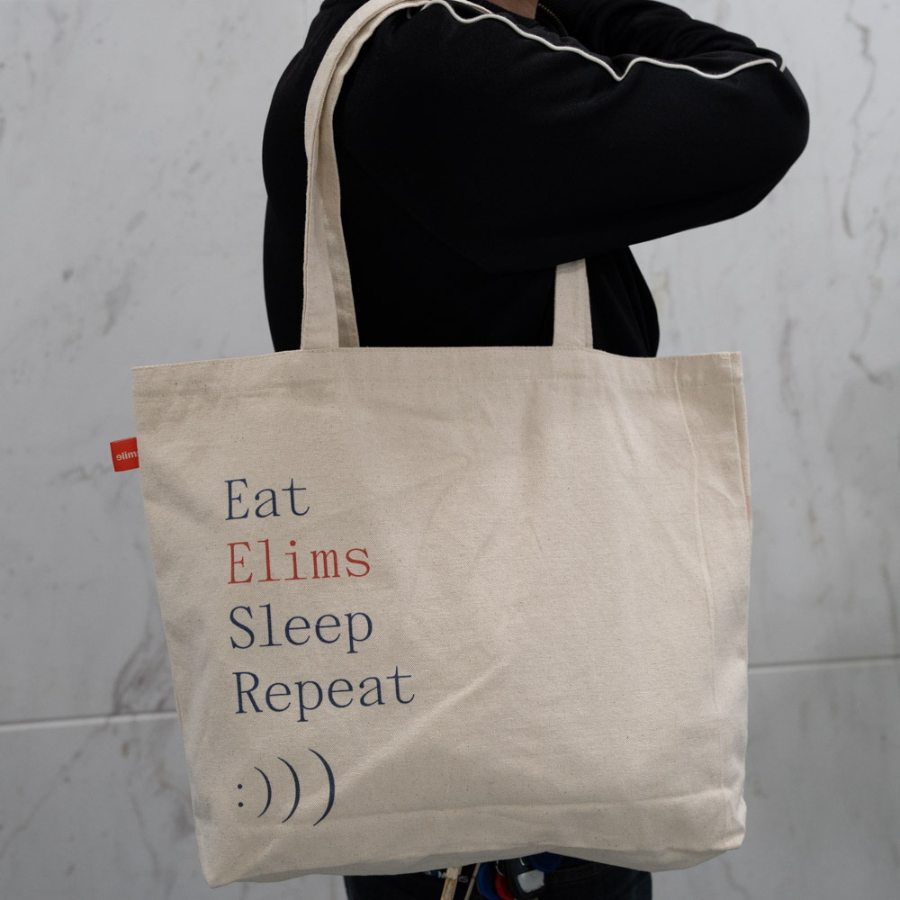 Large Premium Cotton Tote Bag With Label - CT23R002