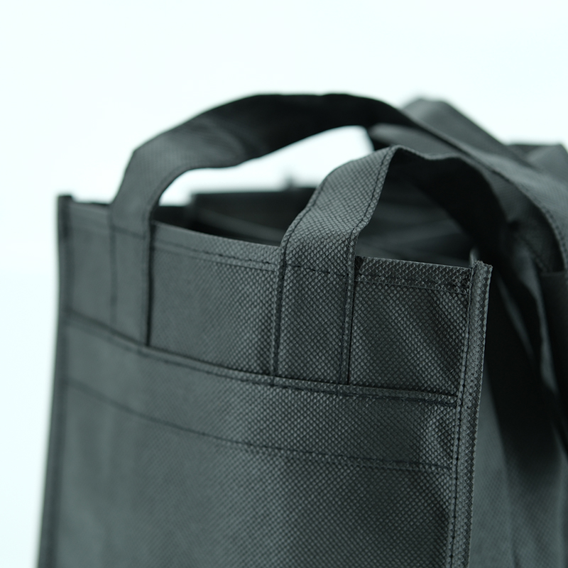 Recycled non woven with logo reusable non woven 4bottles 6bottles wine bottle gift box shopping tote bags  -   WB-2301