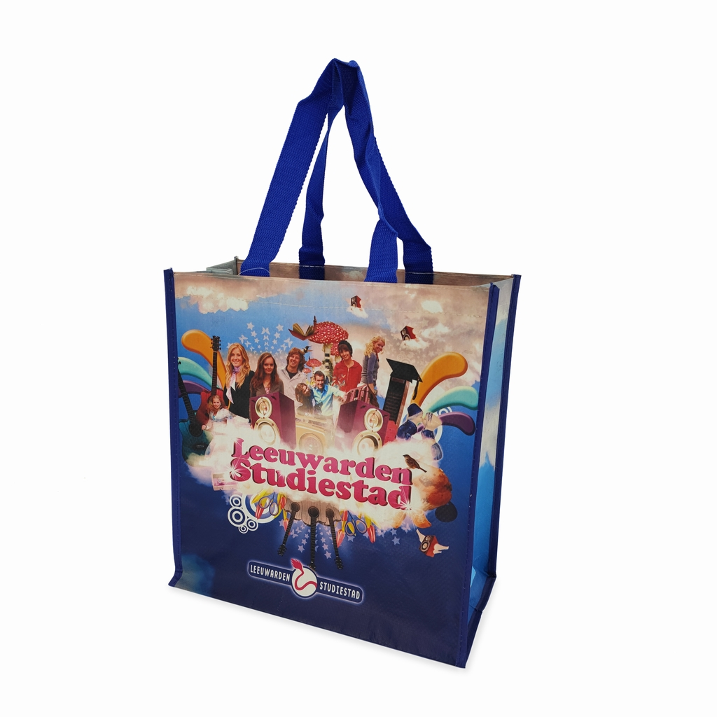 Custom printed polypropylene popular standard eco custom PP woven bag with zipper - PW23R007