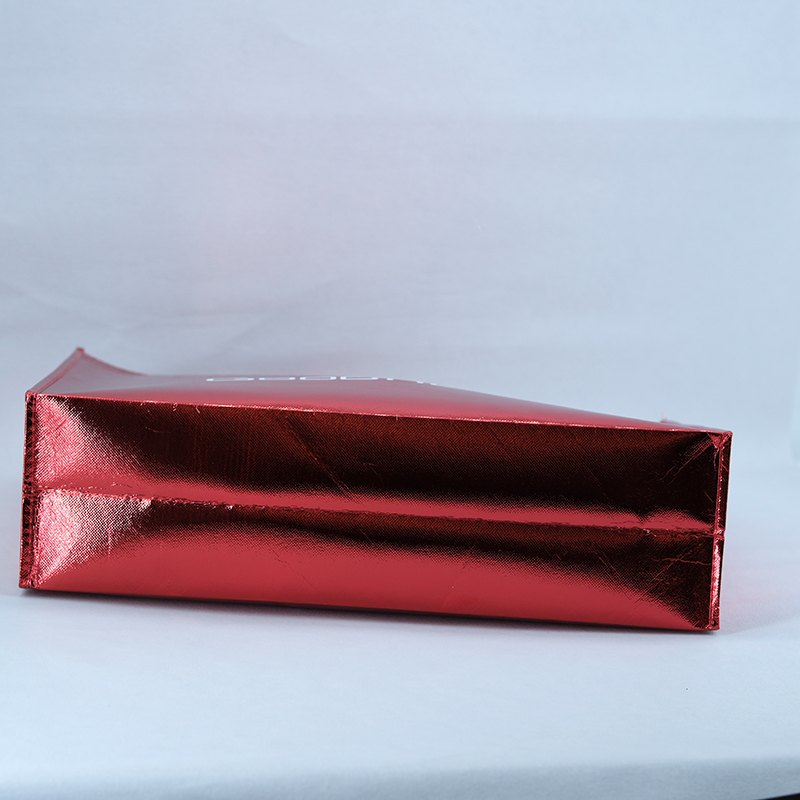 Fashion Red Metallic laminated non woven laminated bags for shopping -  PNWG-2324