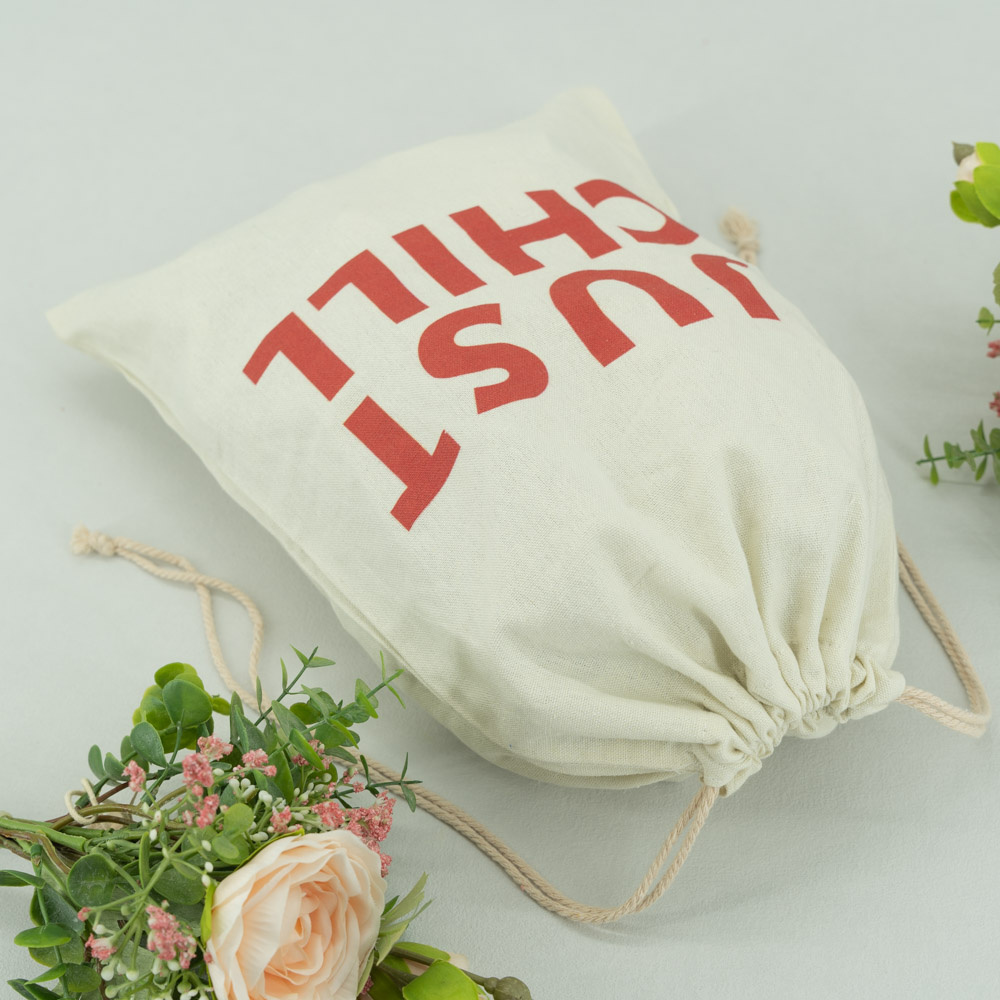 Durable and Fashionable Premium Cotton Drawstring Pouches Bag - CT23R021