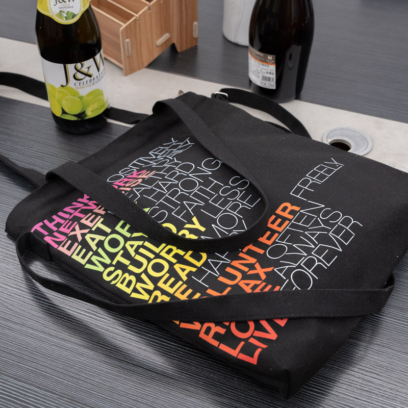 Classic Style Cotton Tote Bag With Shoulder Strap - CT23R004