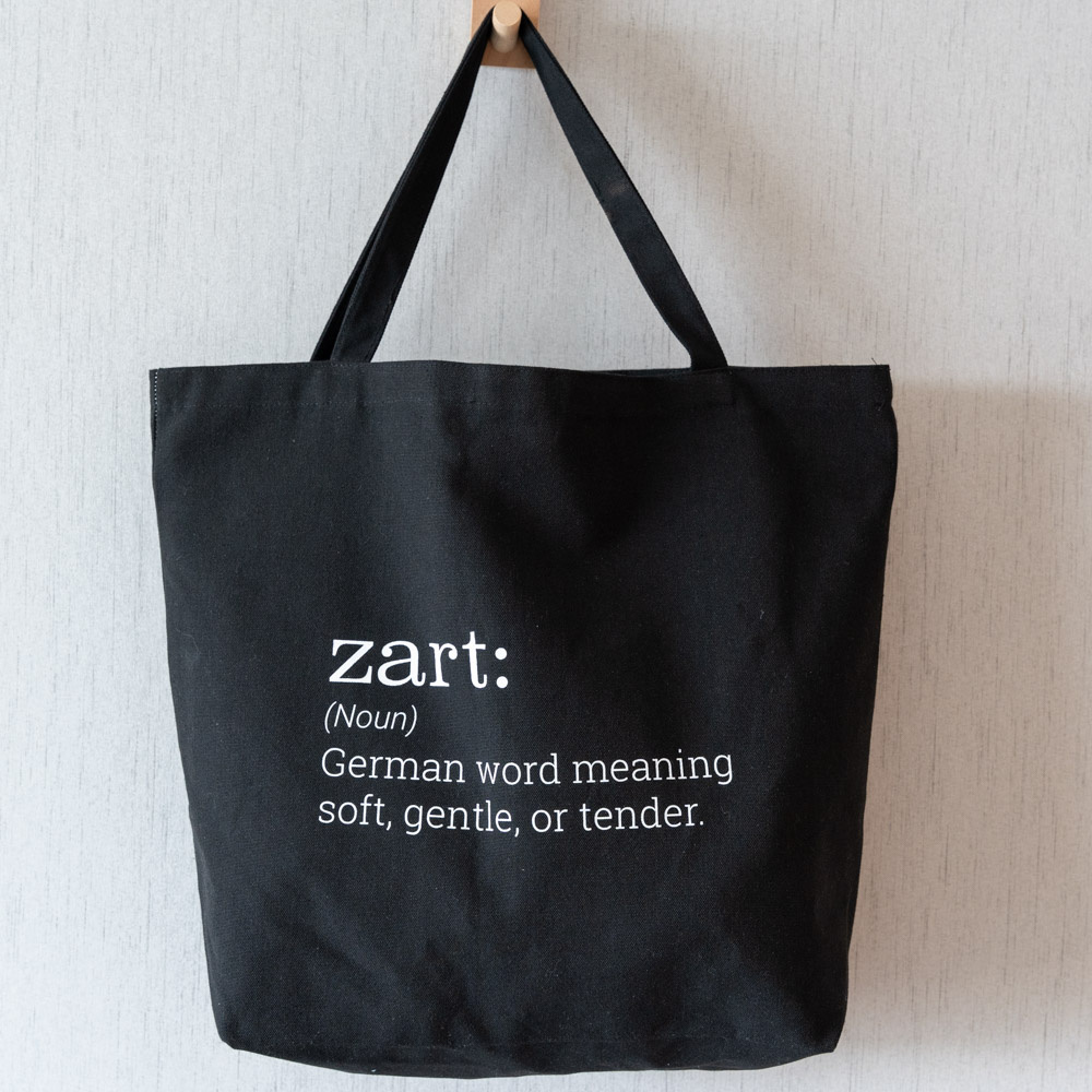 Large size elephant cotton canvas shopping bag - CT23R003