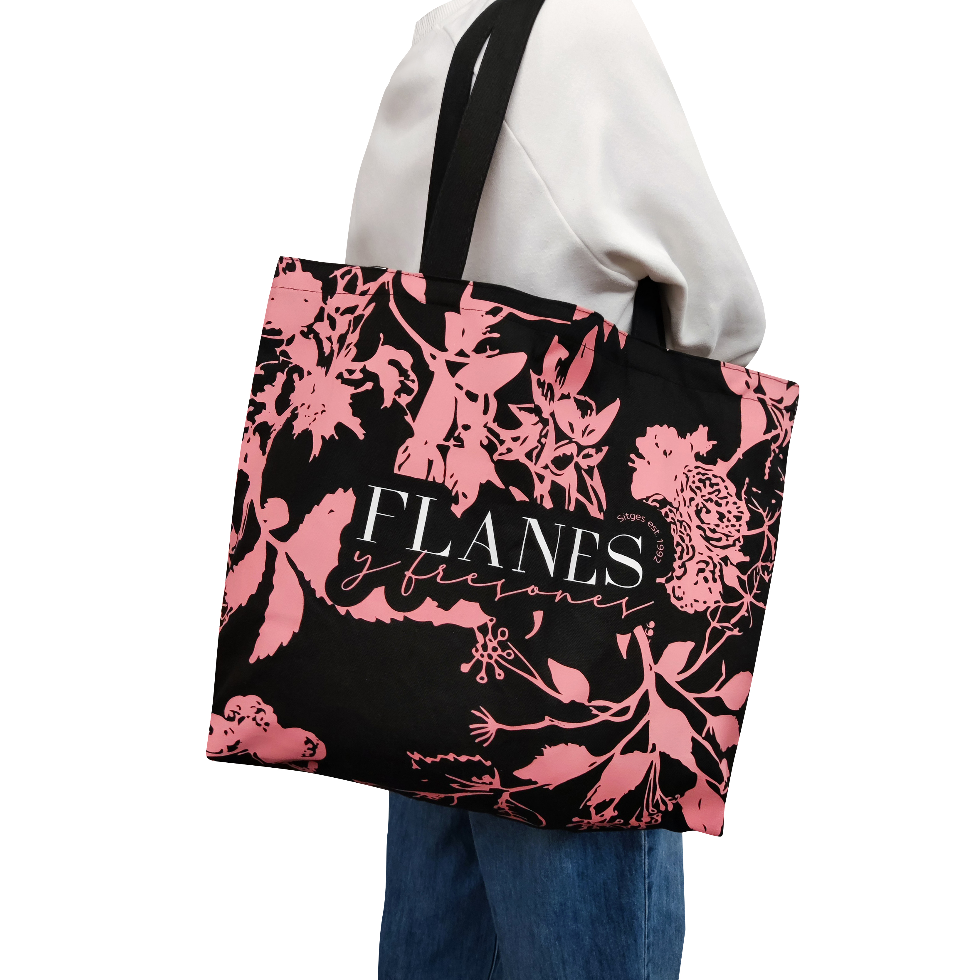 FLANES Beautiful Pattern Cotton Bag