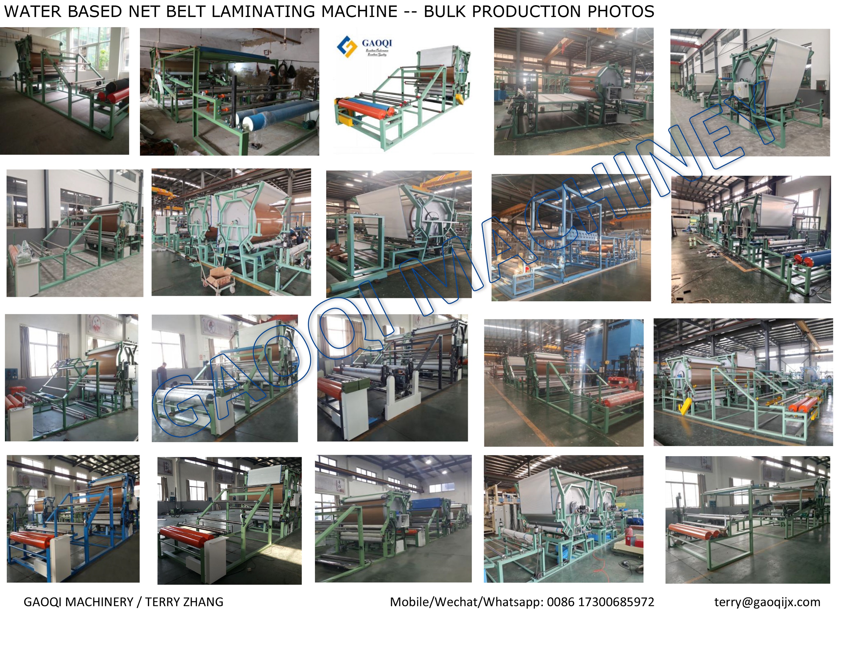 Water glue lamination machine with Cloth storage rack