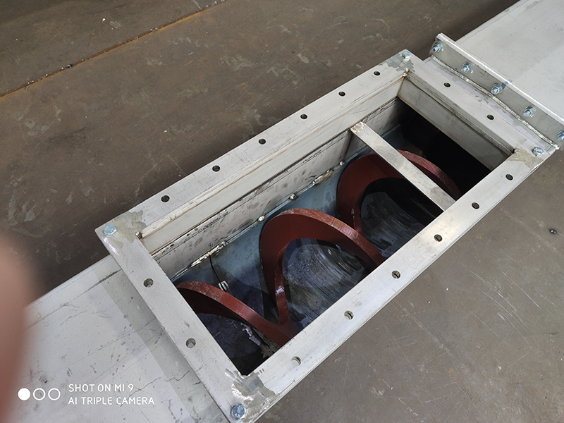 shaftless screw conveyor for kitchen waste or sludge