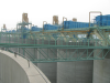 Backthrow air cushion belt conveyor for grain silo