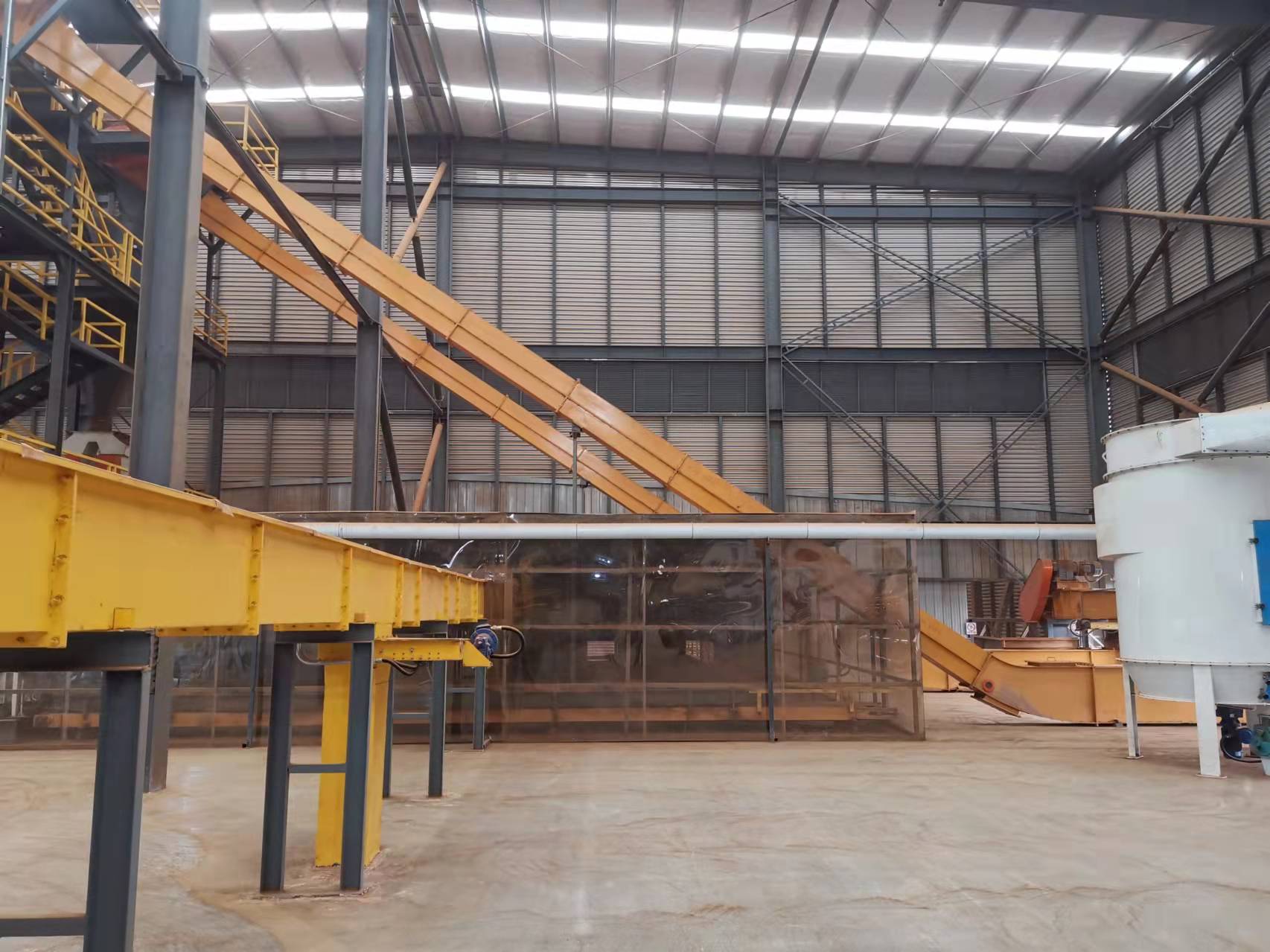 scraper conveyor for bulk material