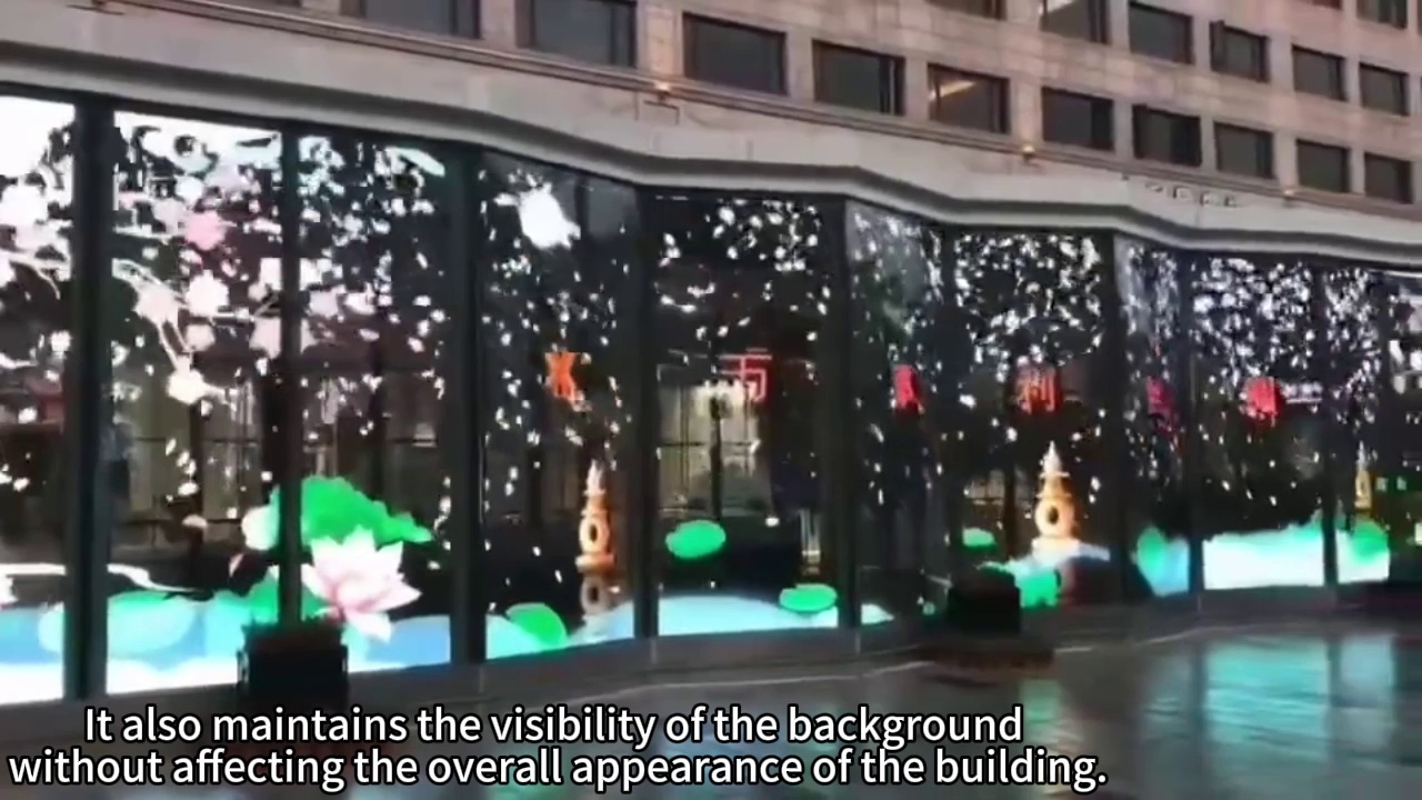 Transparent Bright LED Display for Windows, Shops & Commercial Use