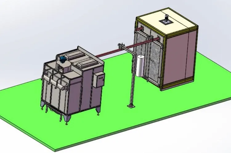 Manual Powder Coating System with Light Customization