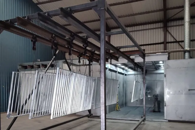 Customized Walk-in Powder Coating Booth for Heavy Bulky Parts