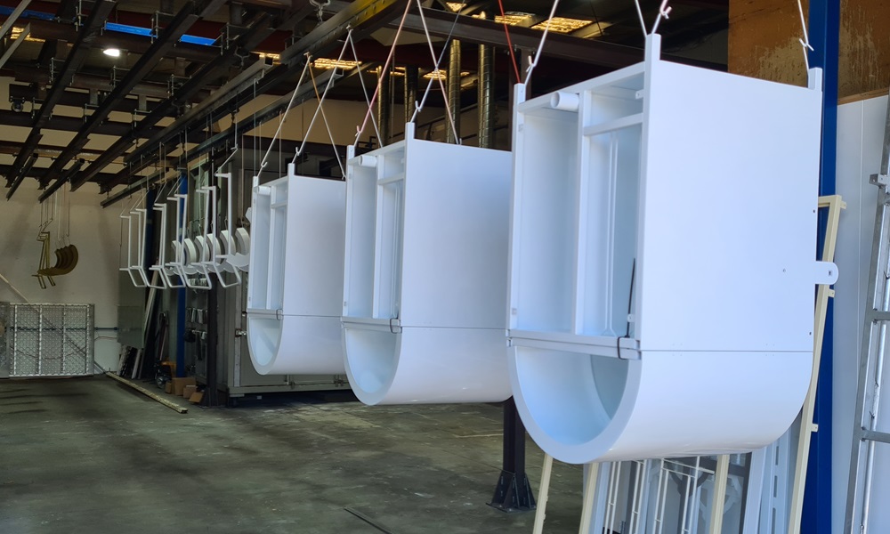 powder coating line for metal parts 3