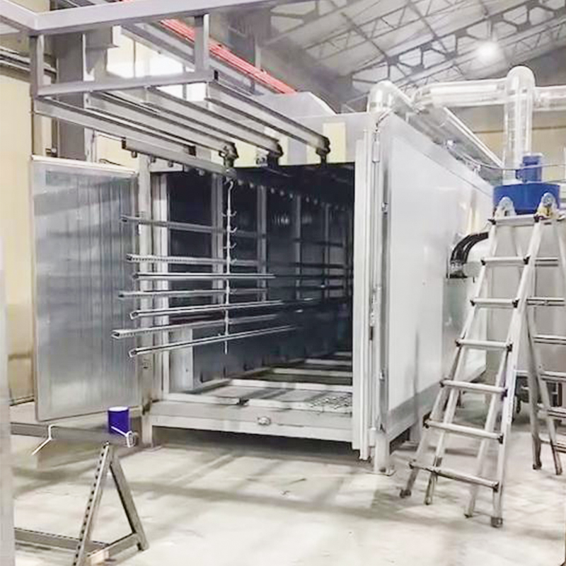 powder coating line for profiles