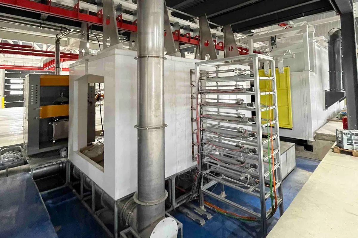 automatic powder coating system