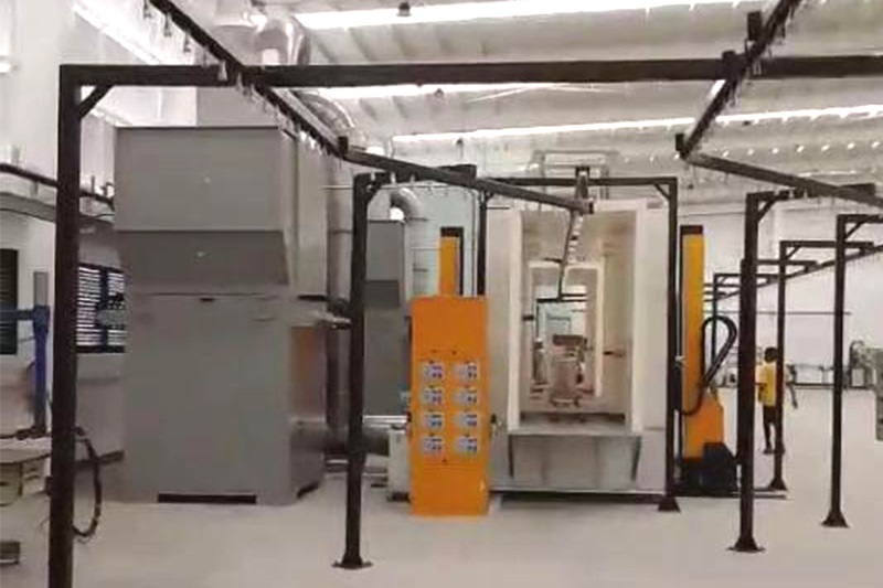 Fast Color Change Automatic Powder Coating Line (built in the Philippines)