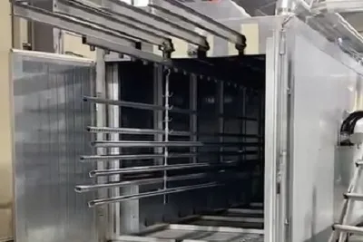 track powder coating oven