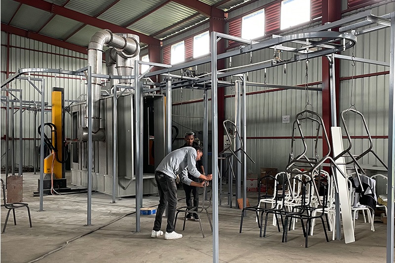 Cyclone Powder Coating Booth