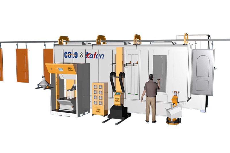 Automatic Powder Coating Line for Small Parts (built in Australia)