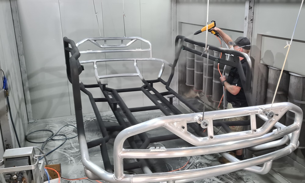 powder coating line for metal parts 2