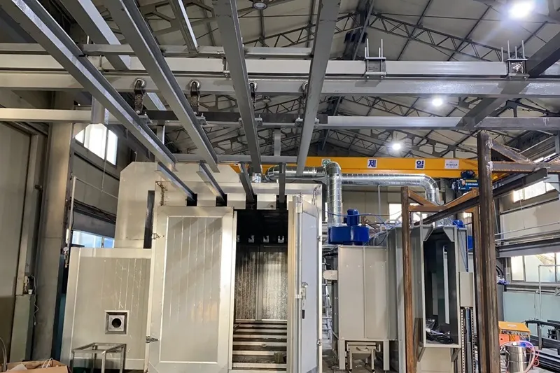 Manual Powder Coating Line for Metal Plates, Frames, Profiles