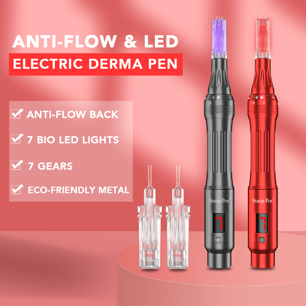 Power Microneedling Gerät Anti-Rückfluss LCD Dermapen LED-Therapie