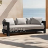2025 High end Quality Customized Fabric Luxury Modern Aluminum Garden Terrace Furniture Sofa Set
