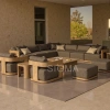 Sigma Outdoor Sofa Set Modern Villa Outdoor Furniture Set Resort Outdoor Teak Sofa