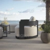 Wholesale Leisure Garden Furniture Hotel Aluminum Rope Outdoor Sofa Luxury Style Aluminum Garden Sofa