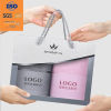 100% custom bath towel set gift box