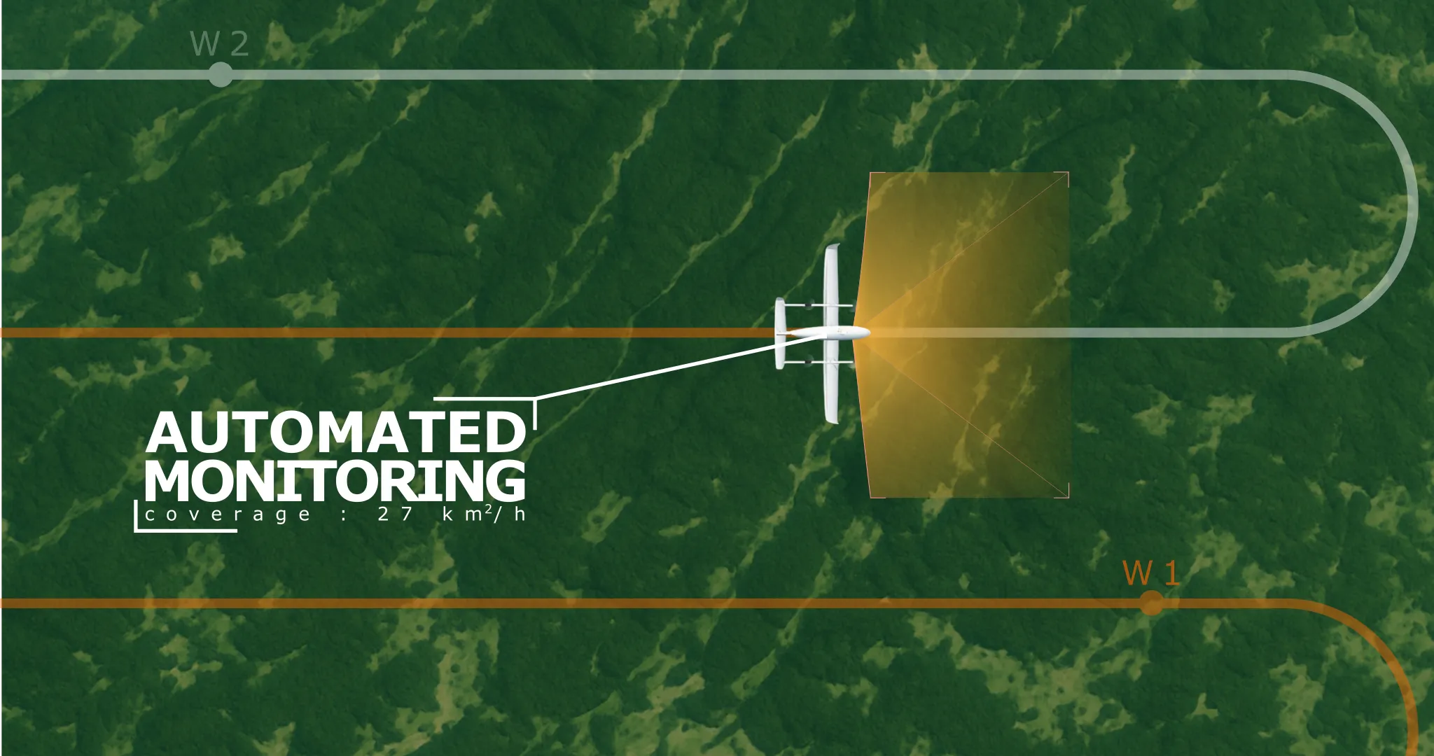 VTOL fixed-wing UAV using infrared imaging during aerial wildfire surveillance.