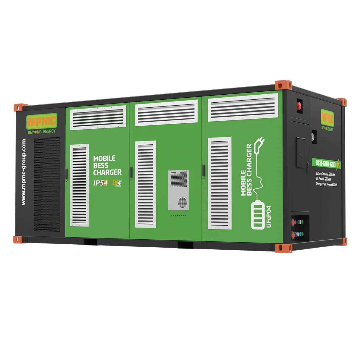 BCH-600kW-600kWh Mobile BESS Charger