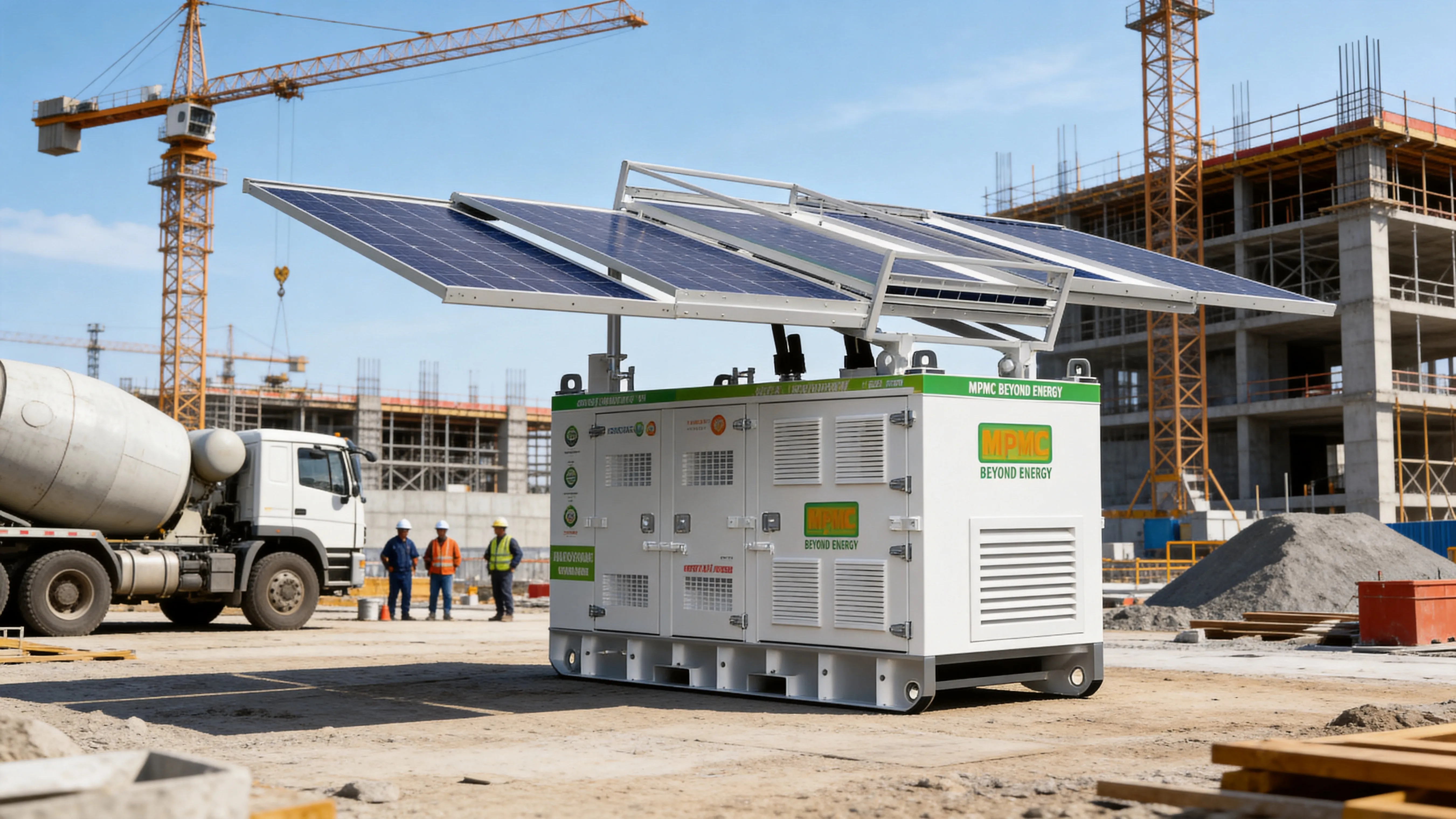 MPMC Hybrid Power Station in Netherlands Construction Fleet
